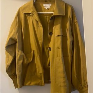 Native Youth mustard yellow light coat